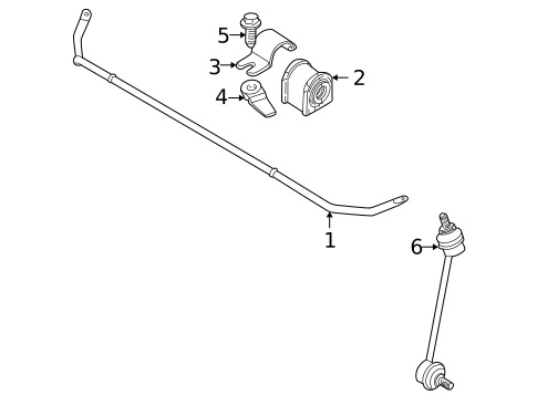 Stabilizer Bar & Components for 2007 Jaguar S-Type #0