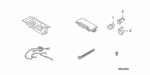 39610S2HG01 - Accessory Components: KNOB ASSY. for Honda Image