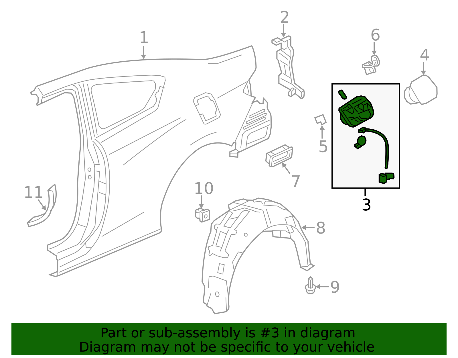 74480-T3L-A02 - High-Quality Fuel Filler Housing for 2014-2017 Honda ...