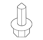 91501S04003 - Body: Splash Shield Retainer Clip for Honda: Accord, Accord Crosstour, Civic, Civic del Sol, CR-V, CR-Z, Crosstour, Element, Fit, Insight, Odyssey, Passport, Pilot, Prelude, Ridgeline, S2000 Image