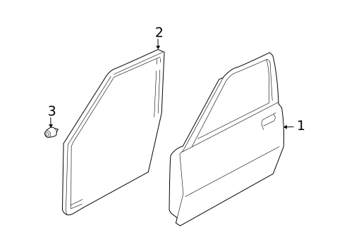Door & Components for 2011 Suzuki SX4 #1