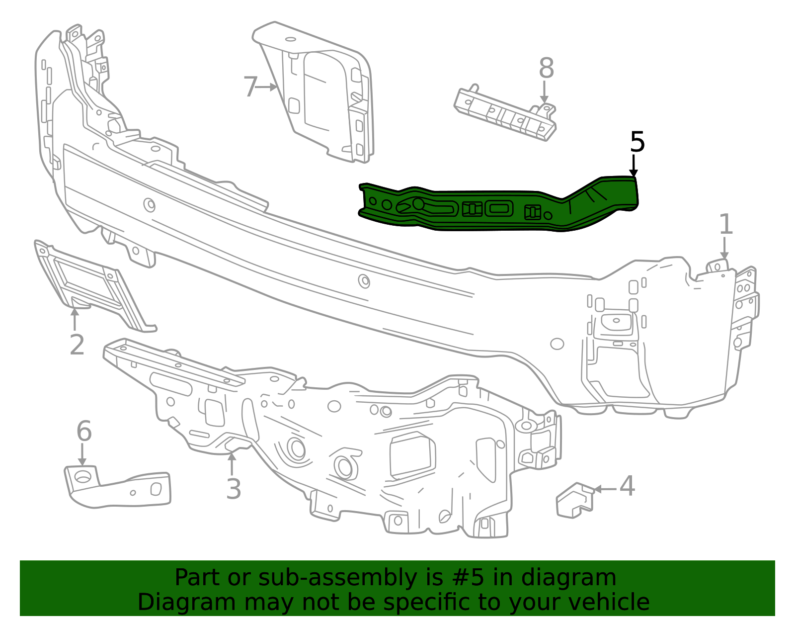 2024-2026 GMC Inner Bracket 85526759 | OEM Parts Online