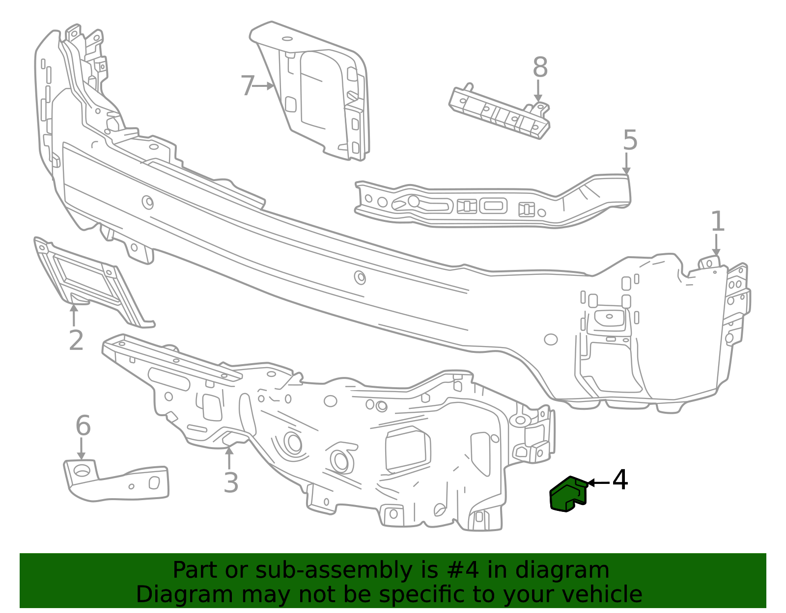 2024-2026 GMC Bracket 85660151 | OEM Parts Online