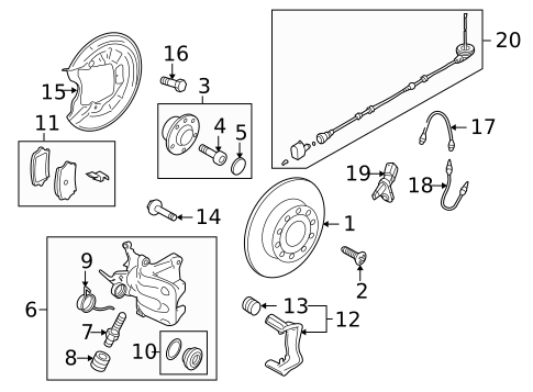 Rear Brakes for 2010 Volkswagen Golf #1
