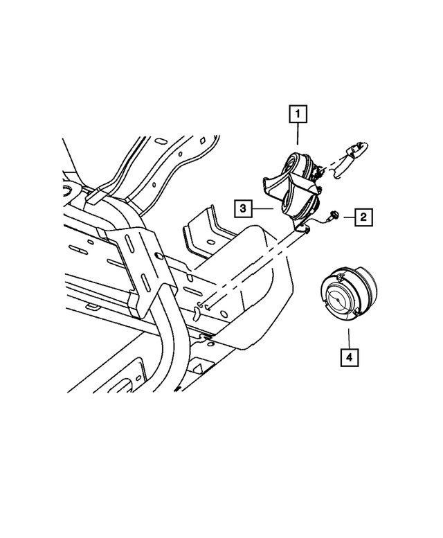 4692034AB - Electrical: Alarm Siren for Mopar Image image