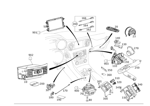 Radio, Operating and Display Unit for 2015 Mercedes-Benz SL65 AMG #0