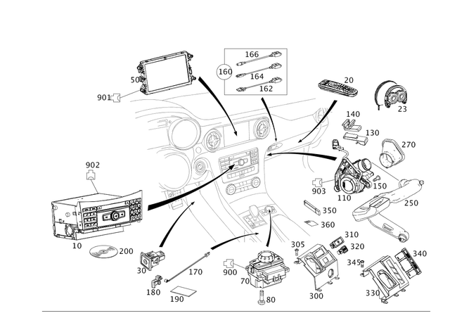 38270204 - Electrical System: Connecting Cable for Mercedes-Benz Image