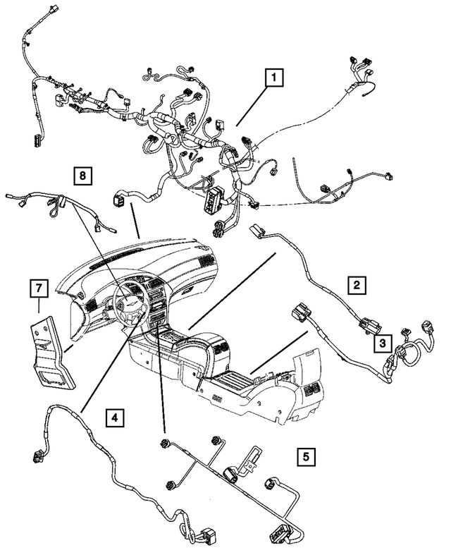 « 4868982AG – Electrical : Panneau D`instruments Cablage pour Mopar Image »