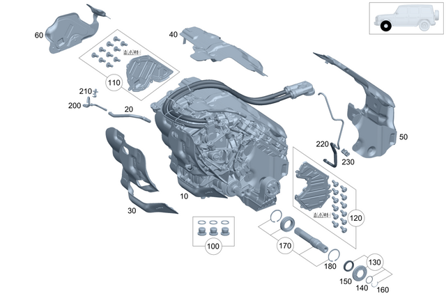4653409600 - Electric Drive/Hybrid Drive: Axle Drive Module for Mercedes-Benz: G580 Image image