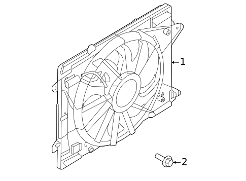 Cooling Fan for 2023 Ford Escape #0