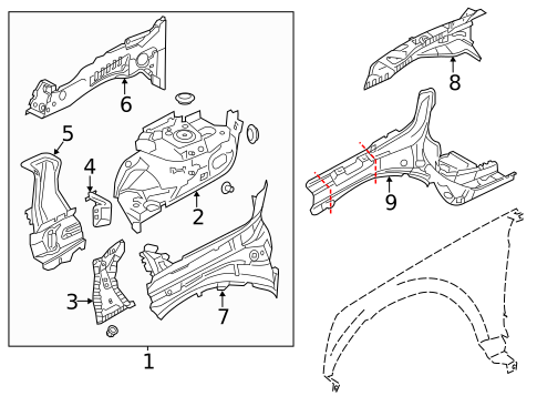 Inner Components for 2009 Land Rover LR2 #0