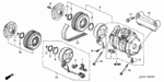 38773PJ7003 - Body/Air Conditioning: CLIP, WIRE HARNESS for Honda Image