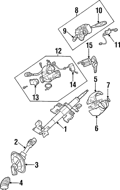 Ignition Lock for 1998 Chrysler Sebring #0
