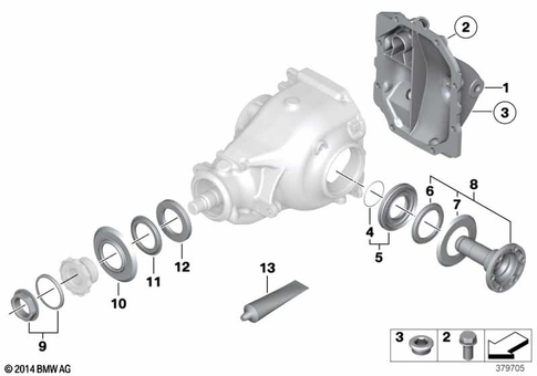 Rear-Axle-Drive Parts for 2014 BMW Z4 35i #0