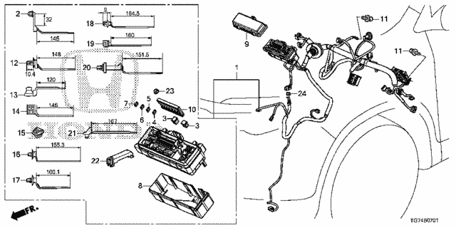 Wire Harness (2) for 2016 Honda Pilot #0