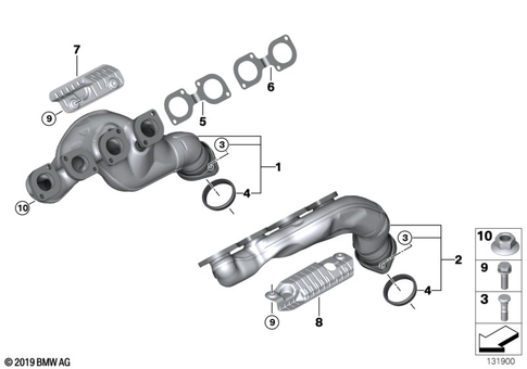 Exhaust Manifold for 2005 BMW X5 4.8is #0