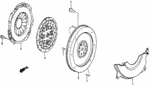 22300PE1040 - Engine: DISK, PRESSURE for Honda Image