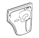 10392974 - Body: Door Trim Panel for Chevrolet: Silverado 1500, Silverado 1500 Classic, Silverado 1500 HD, Silverado 1500 HD Classic, Silverado 2500, Silverado 2500 HD, Silverado 2500 HD Classic, Silverado 3500, Silverado 3500 Classic, Silverado 3500 HD Image