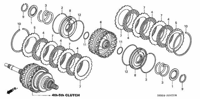 AT Clutch (4th-5th) for 2005 Acura RSX #0