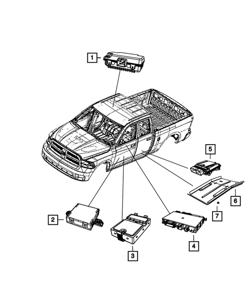 Keys, Modules and Engine Controllers for 2011 Ram 3500 #2