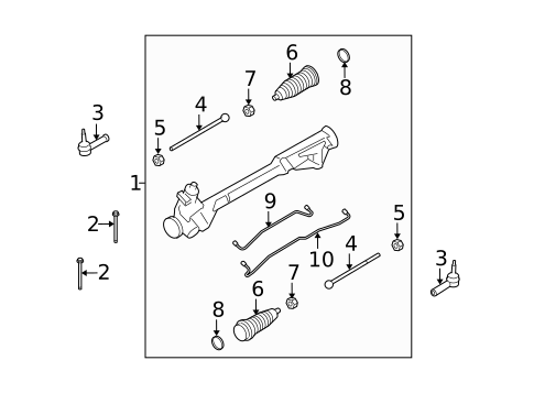 Power Steering Hoses, Pumps, & Related Components for 2010 Ford Flex #0