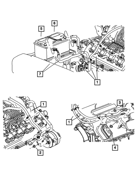 Battery Tray and Cables for 2006 Jeep Grand Cherokee #0
