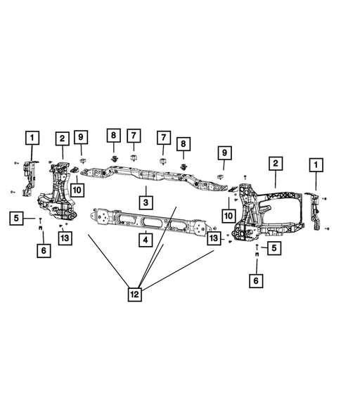 Radiator and Related Parts; Charge Air Cooler for 2015 Ram 2500 #1
