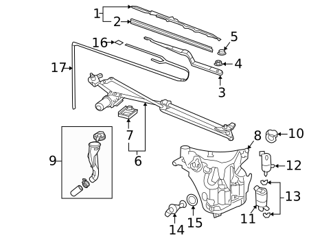 Wiper & Washer Components for 2006 Buick Rendezvous #0