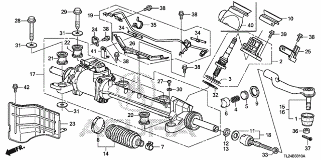 P.S. Gear Box (Eps) for 2011 Acura TSX #0