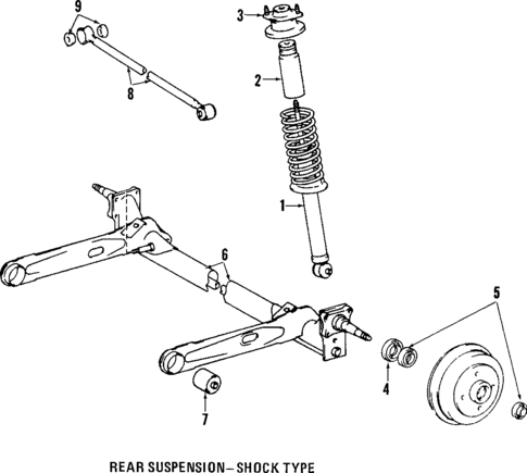 Rear Suspension for 1993 Toyota Tercel #1