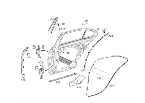 Rear Doors for 2017 Mercedes-Benz E43 AMG #0