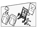 89300CHDF0H26 - Body: Seat Back Assembly for Kia Image