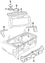 20698213 - Body: Trunk Carpet for Pontiac: Grand Am Image image