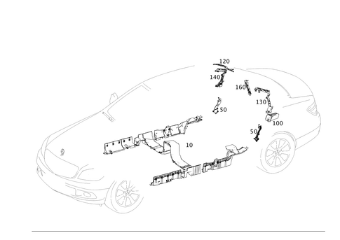 Cable Covers and Cable Ducts for 2008 Mercedes-Benz C350 #0