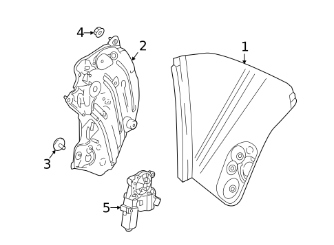 Glass & Hardware for 2015 Ford Mustang #0