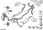 64219398958 - Heater and Air Conditioning: Coolant Hose Radiator Feed 4 for BMW Image