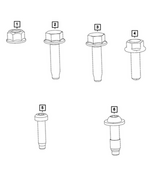 6509725AA - Clutch: M6x1.0x20.0 Screw for Mopar Image