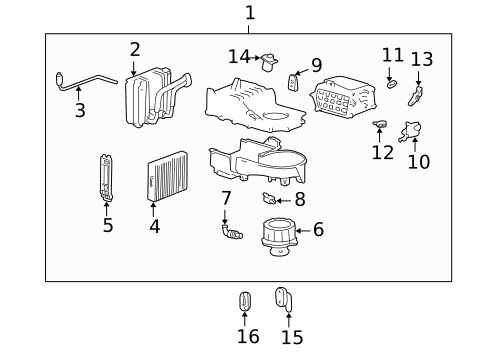 Evaporator Components for 2001 Kia Optima #0