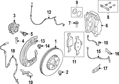 Front Brakes for 2020 BMW 540i #6