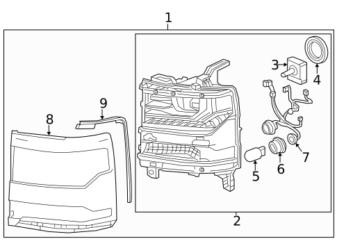 Electrical Sockets for 2019 Chevrolet Silverado 1500 LD #0
