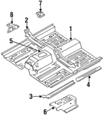 743128B731 - Body: Front Floor Pan for Nissan Image