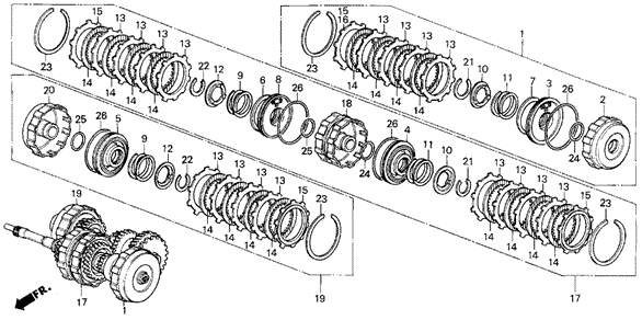 AT Clutch (88-90) for 1990 Acura Legend #0