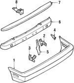 94452705 - Body: Bumper Cover for Chevrolet: Spectrum Image