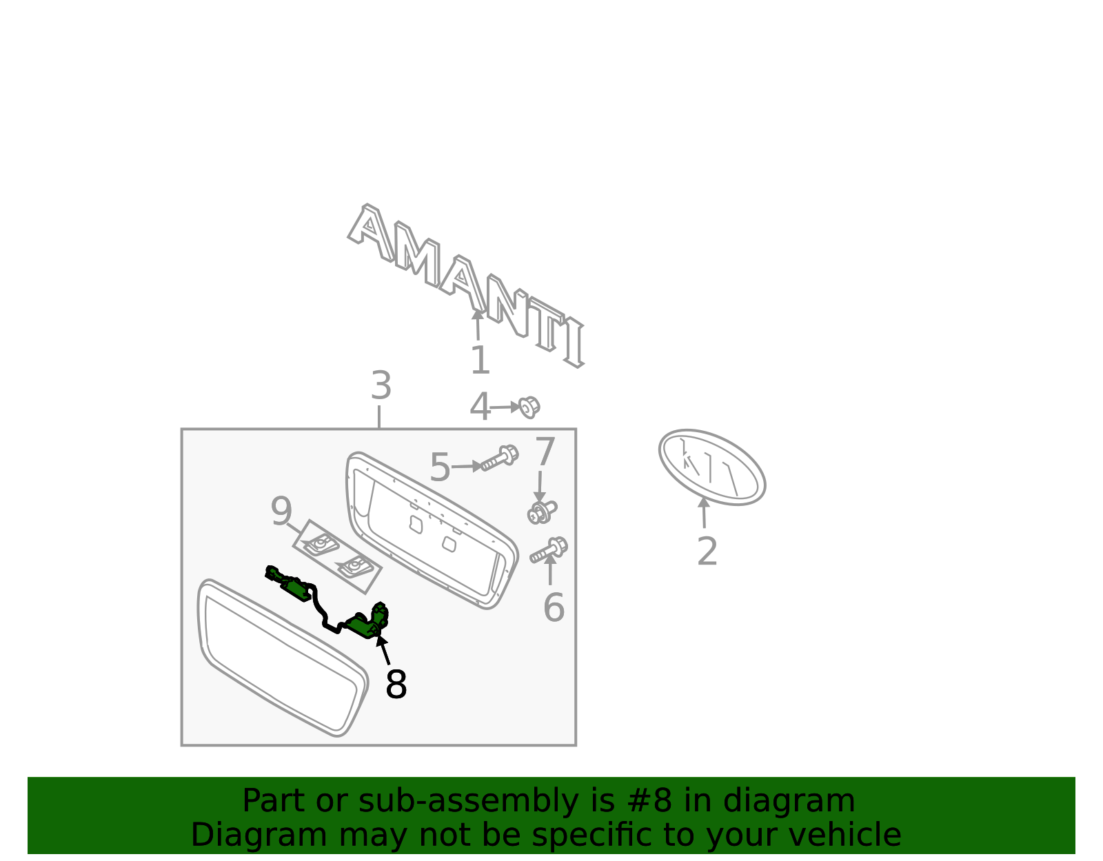 86311-3F020 - Nameplate Kia Parts Space