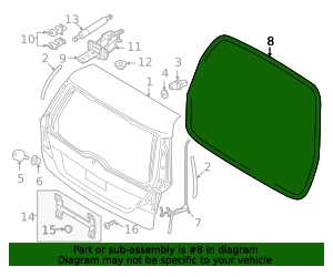 2008-2016 Volvo Weather-Strip On Body 31402823 | OEM Parts Online