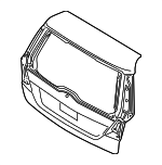 39859201 - Body: Lift Gate for Volvo: V70, XC70 Image