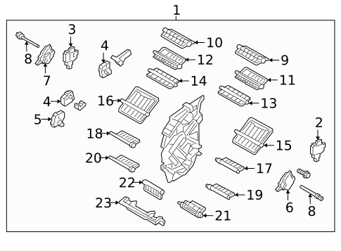 Front Evaporator for 2020 Genesis G90 #1