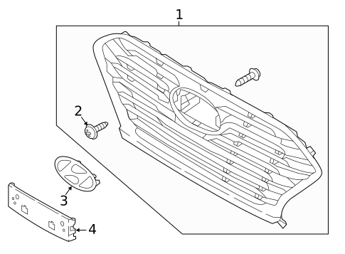 Grille & Components for 2018 Hyundai Sonata #0