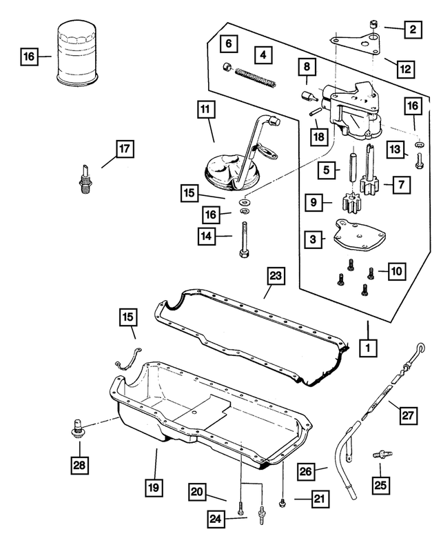 6022235 - Engine 4.0L Six Cylinder: Hex Head Bolt And Washer for Mopar Image