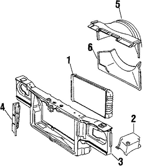 Radiator & Components for 2021 Dodge Charger #1